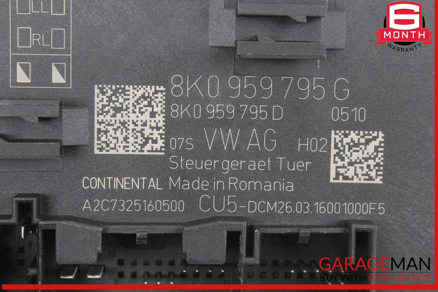 13-17 Audi SQ5 Q5 Rear Right Passenger Side Door Control Module Unit 8K0959795G