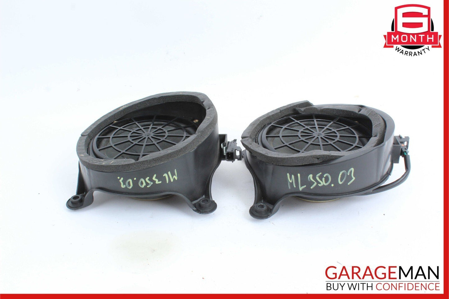 02-05 Mercedes W163 ML350 ML320 Rear Right & Left Side Door Audio Speakers Set