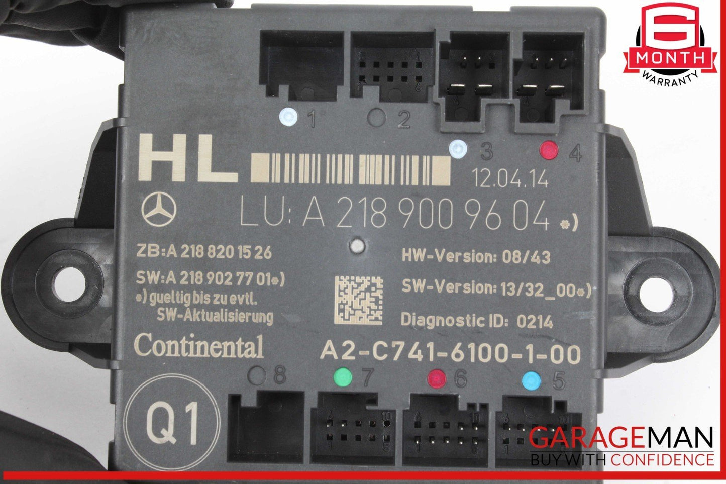 08-18 Mercedes W212 E350 C300 Rear Left Side Door Control Module Unit OEM