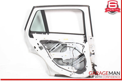 12-15 BMW X1 Rear Left Driver Side Door Shell White OEM