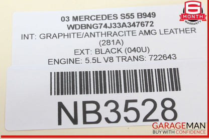 00-03 Mercedes W220 S55 AMG S430 S500 Radio Audio Amplifier AMP 2208200289 OEM