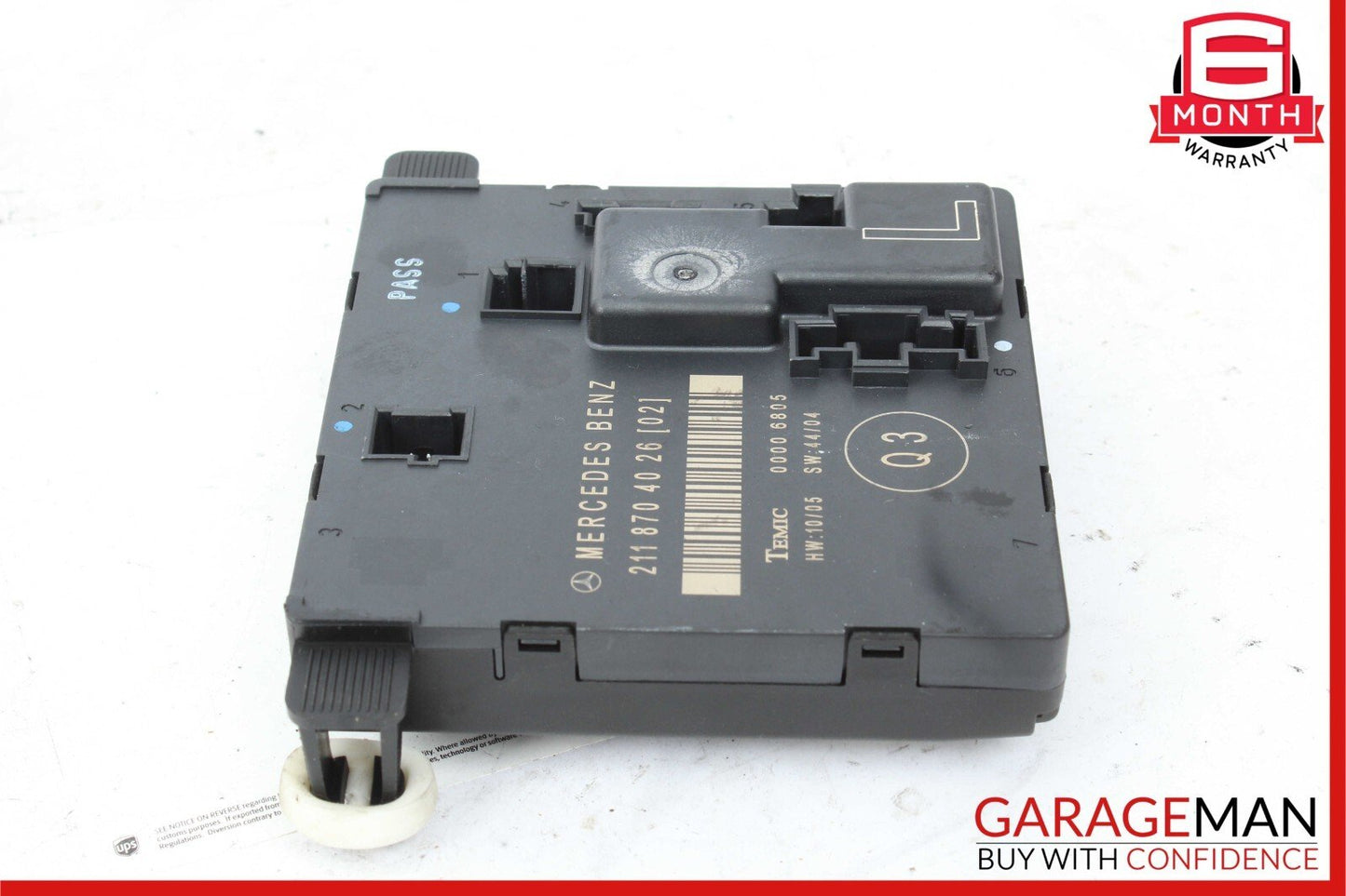 03-09 Mercedes W211 E350 E63 AMG Rear Left Driver Side Door Control Module Unit