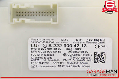 14-19 Mercedes W205 C300 S550 GLC350 Keyless Go Entry Control Module Unit OEM