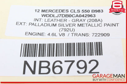 12-15 Mercedes W218 CLS550 Sirius Satellite Radio Receiver Control Module Unit