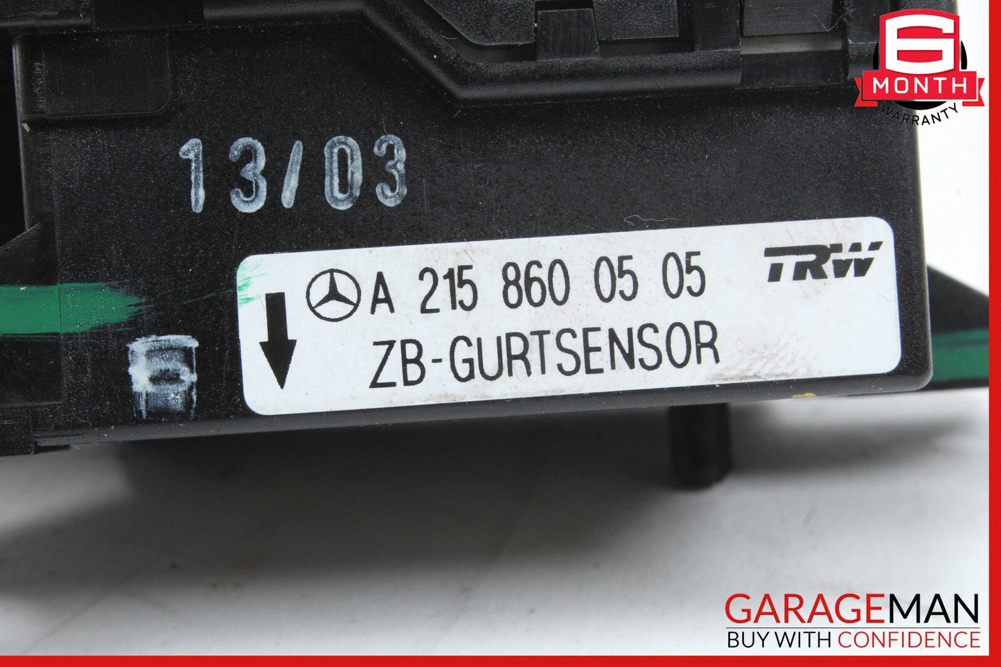 Mercedes R230 SL500 CL500 Seat Belt Seatbelt Tension Sensor 2158600505 OEM