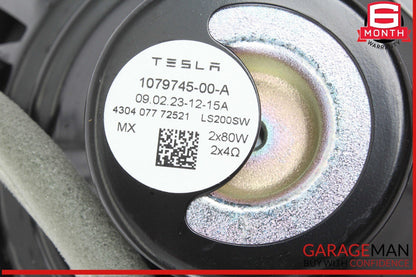 17-23 Tesla Model Y 3 Rear Trunk Subwoofer Sub Woofer Audio Sound Speaker OEM