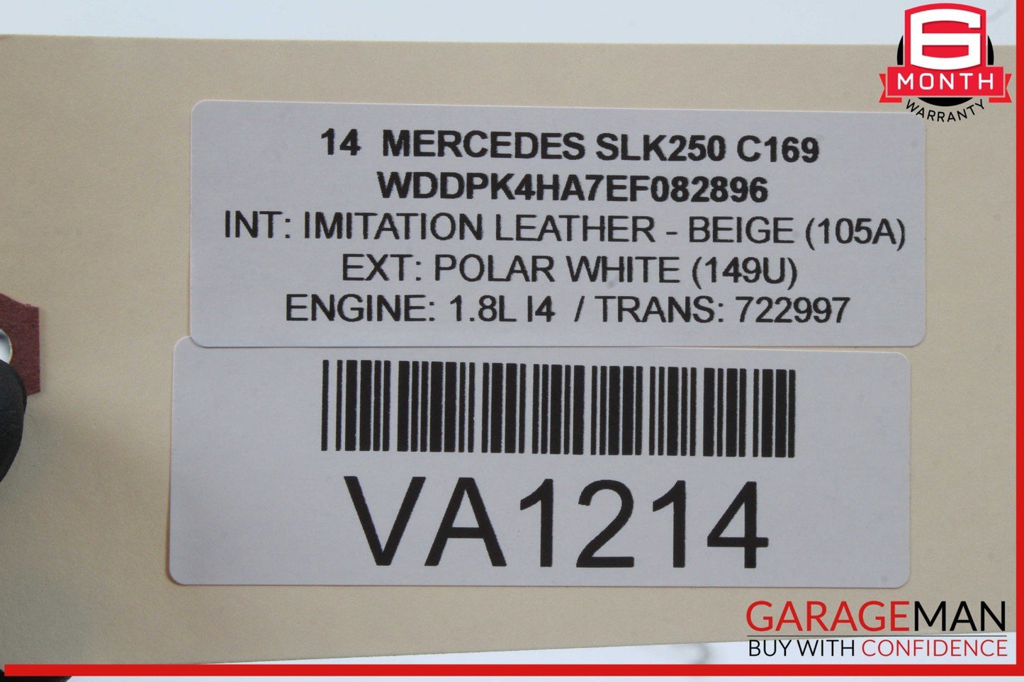 12-20 Mercedes R172 SLK250 SLK350 Front Left Side Door Lock Latch Actuator OEM