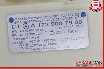 10-15 Mercedes W204 C250 Keyless Go Entry Control Module 1729007900 OEM
