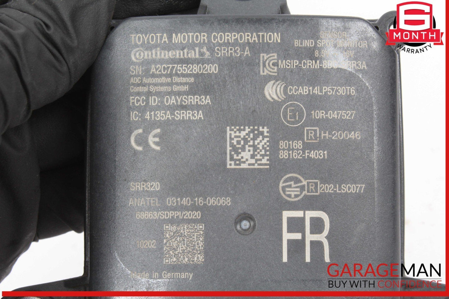 20-22 Toyota C-HR Rear Left or Rear Right Side Blind Spot Radar Sensor Module