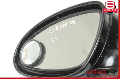 06-08 Mercedes W219 CLS500 Front Left Driver Side Mirror Door Rear View Black