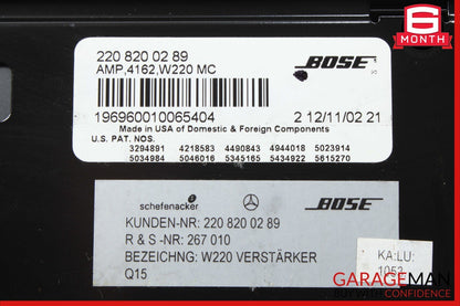 00-03 Mercedes W220 S430 S500 S55 AMG Radio Audio Amplifier Amp 2208200289 OEM