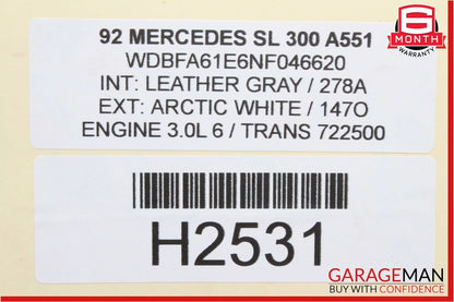 90-02 Mercedes R129 300SL SL500 Top Hydraulic Valve Block Solenoid Left Side OEM