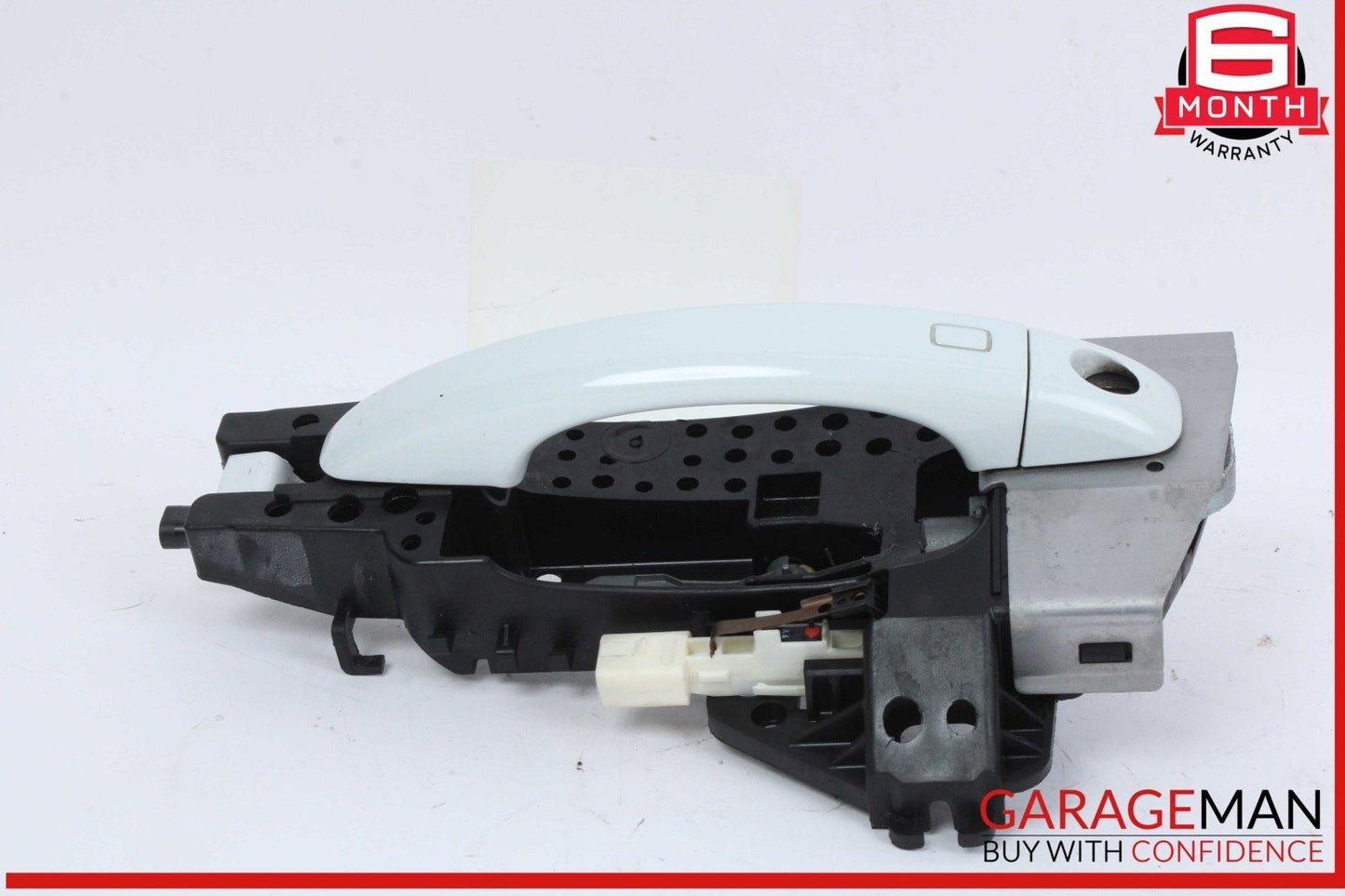 09-16 Audi A5 A4 Front Left Driver Side Exterior Door Handle White 8T1837885B