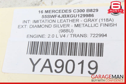 15-20 Mercedes W205 C300 Rear Left or Right Suspension Lower Control Arm OEM