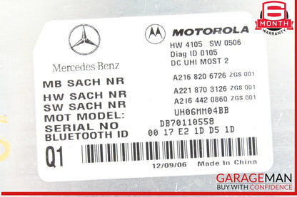 07-13 Mercedes W221 S550 CL550 Bluetooth Communication Controller Module OEM