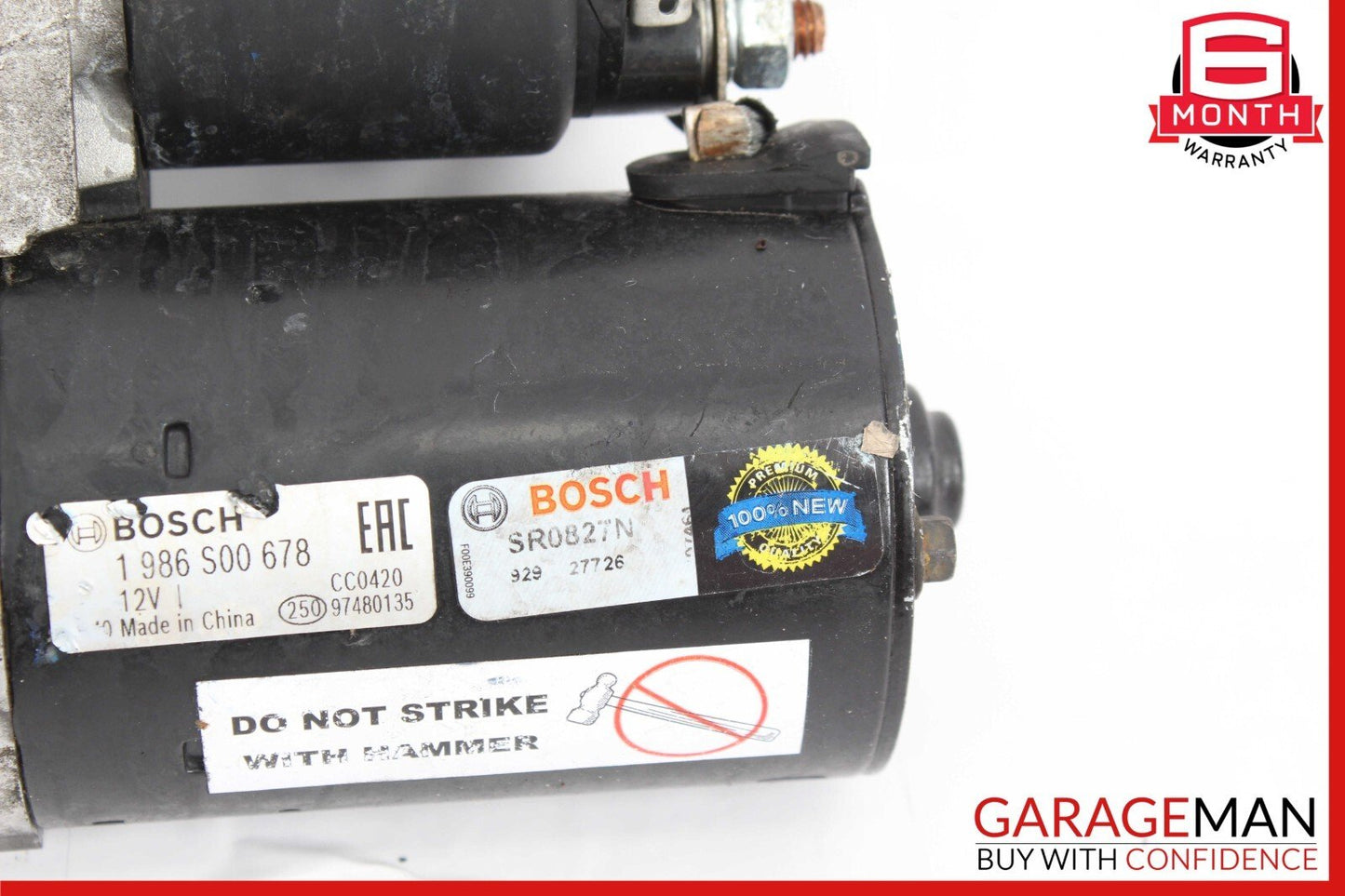 03-11 Mercedes W221 S550 SLK350 E350 Bosch Engine Starter Motor Unit 1986S00678