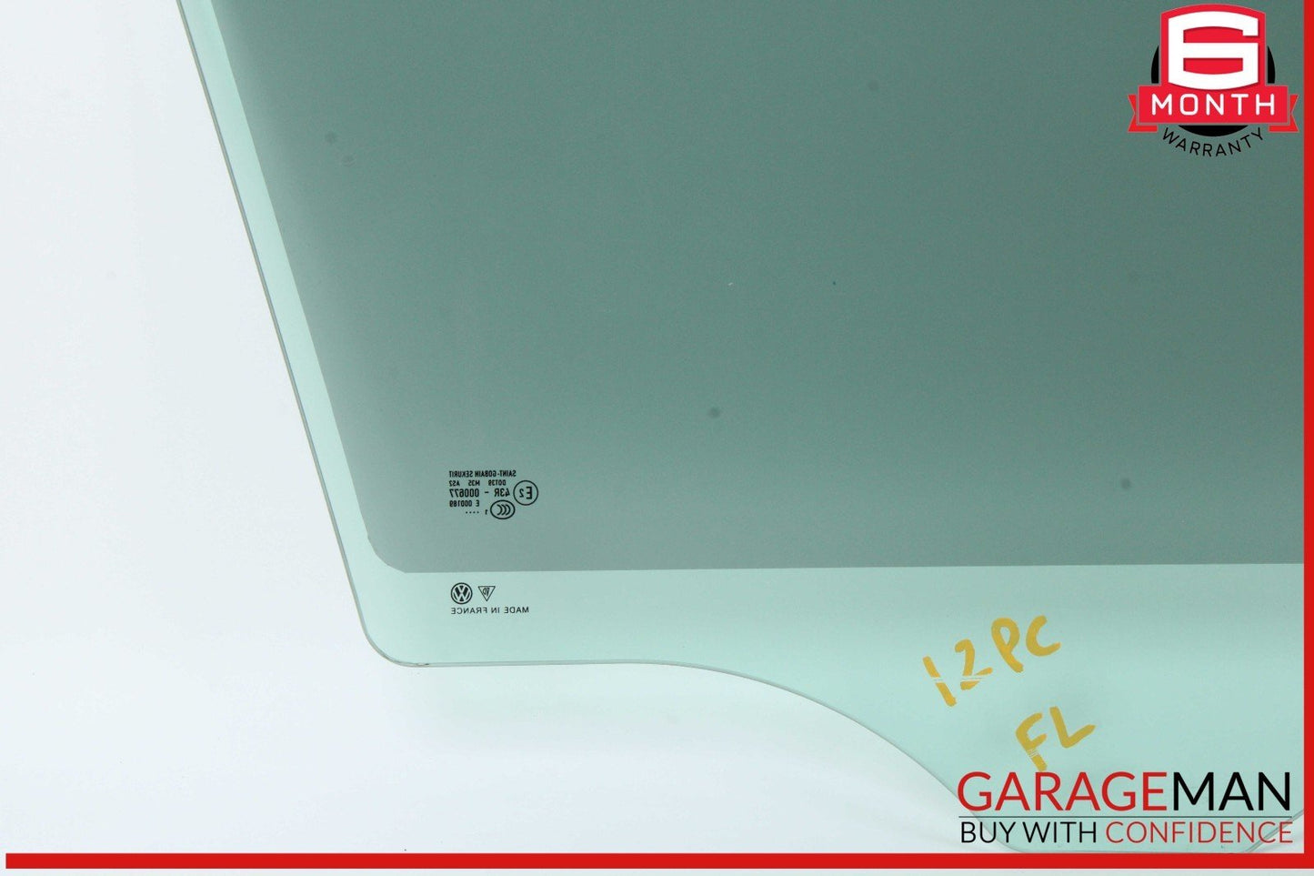 11-18 Porsche Cayenne 958 Front Left Driver Side Door Window Glass OEM