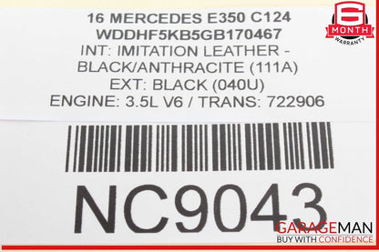 08-20 Mercedes W212 E350 C250 Headlight Fog Light Switch Control Module OEM