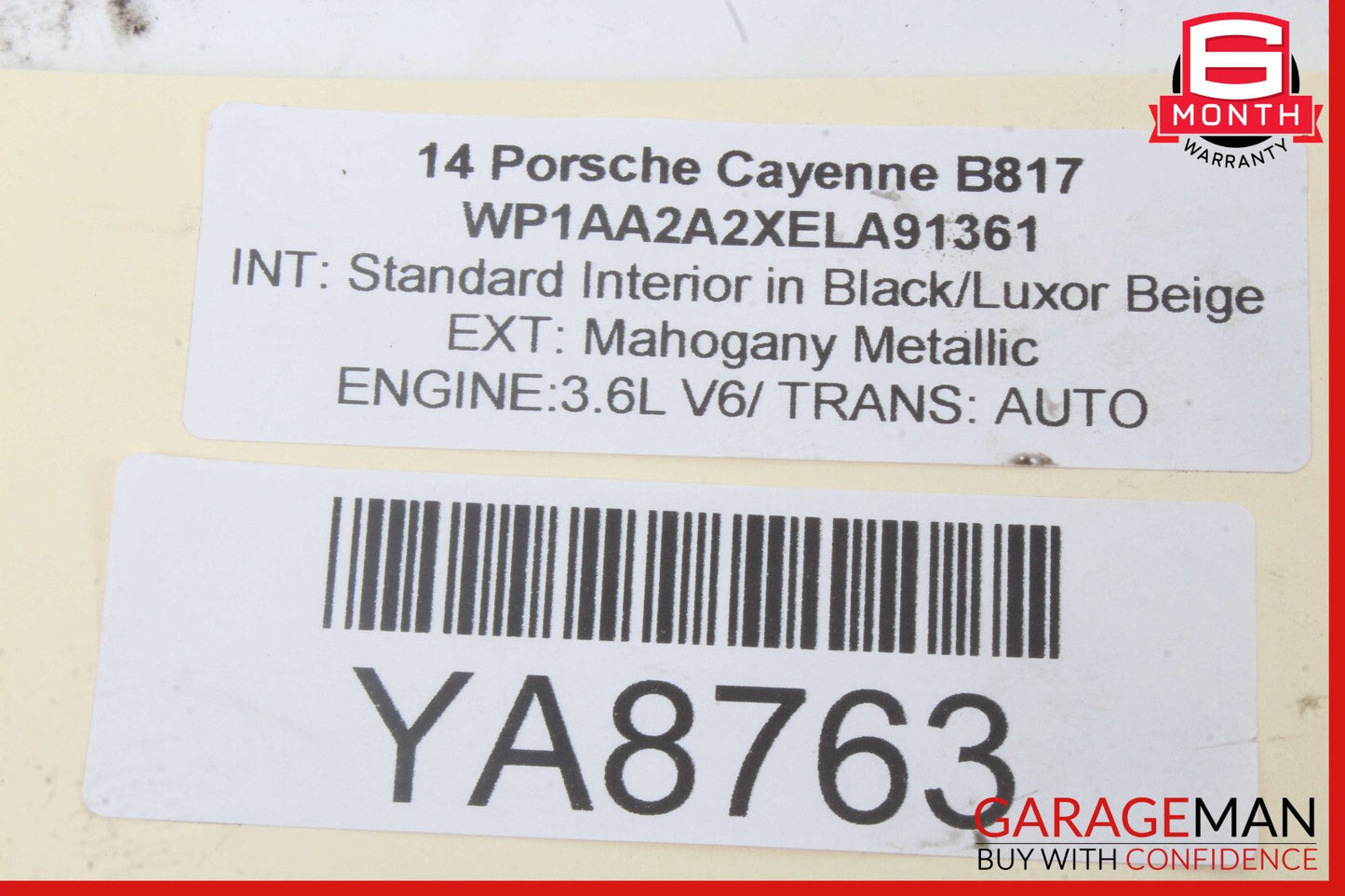 11-17 Porsche Cayenne 958 Rear Right / Left Side Upper Rearward Control Arm