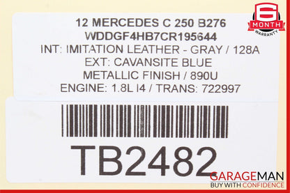 08-16 Mercedes E350 GLK350 C250 Rear Left Side Door Window Regulator Motor Unit