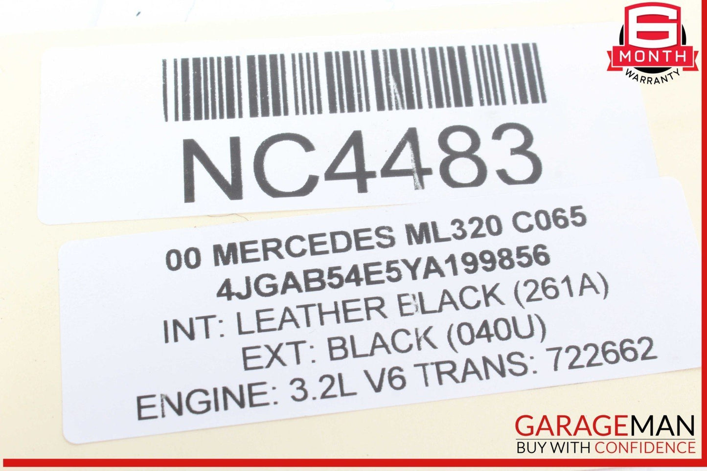 98-05 Mercedes W163 ML320 ML500 Front Right Side Door Window Regulator Motor OEM