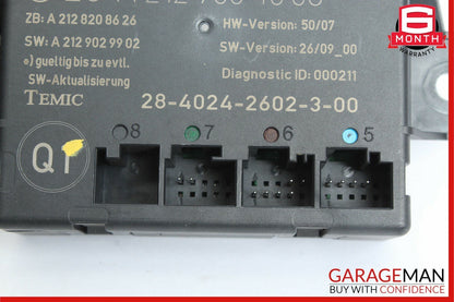 08-18 Mercedes W204 C250 C300 CLS550 Rear Right Side Door Control Module OEM
