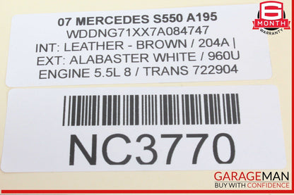 07-14 Mercedes W221 S550 CL550 Front Left Driver Seat Control Memory Switch OEM