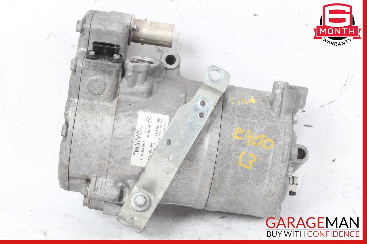 13-15 Mercedes W212 E400 Hybrid Electric AC A/C Air Compressor 0042301911