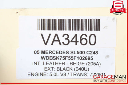 03-06 Mercedes R230 SL500 SL55 AC A/C Air Conditioning Compressor 0012300211 OEM