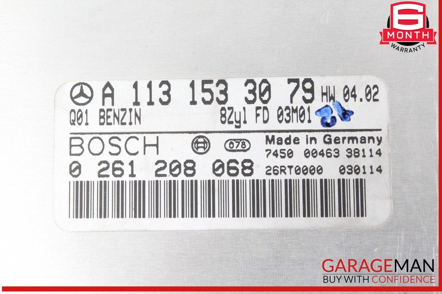 03-06 Mercedes R230 SL500 CLK500 CL500 ML500 ECU Engine Control Module Unit OEM