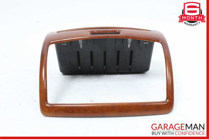 00-06 Mercedes W220 S430 S600 S55 Rear Center Console A/C Air Vent Trim Wood OEM