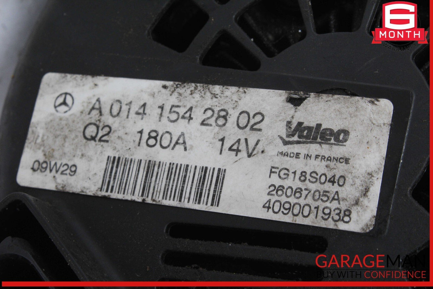 10-13 Mercedes W221 S400 Hybrid 3.5 V6 Alternator 0141542802 OEM