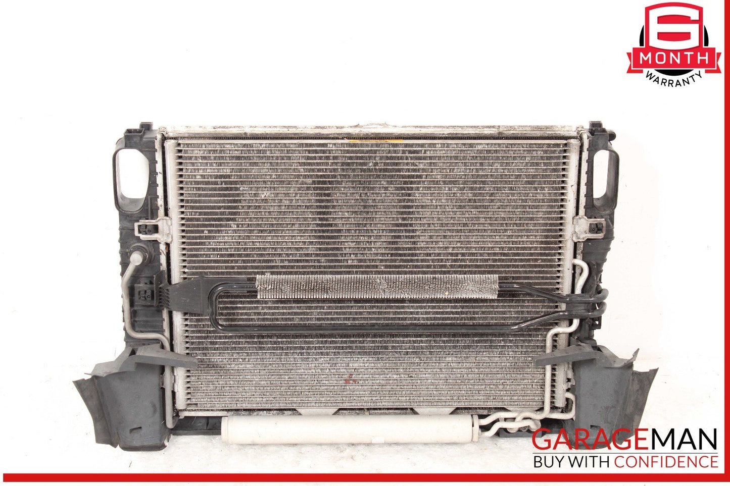 06-09 Mercedes W211 E350 Engine Motor Cooling Radiator A/C Condenser Assembly
