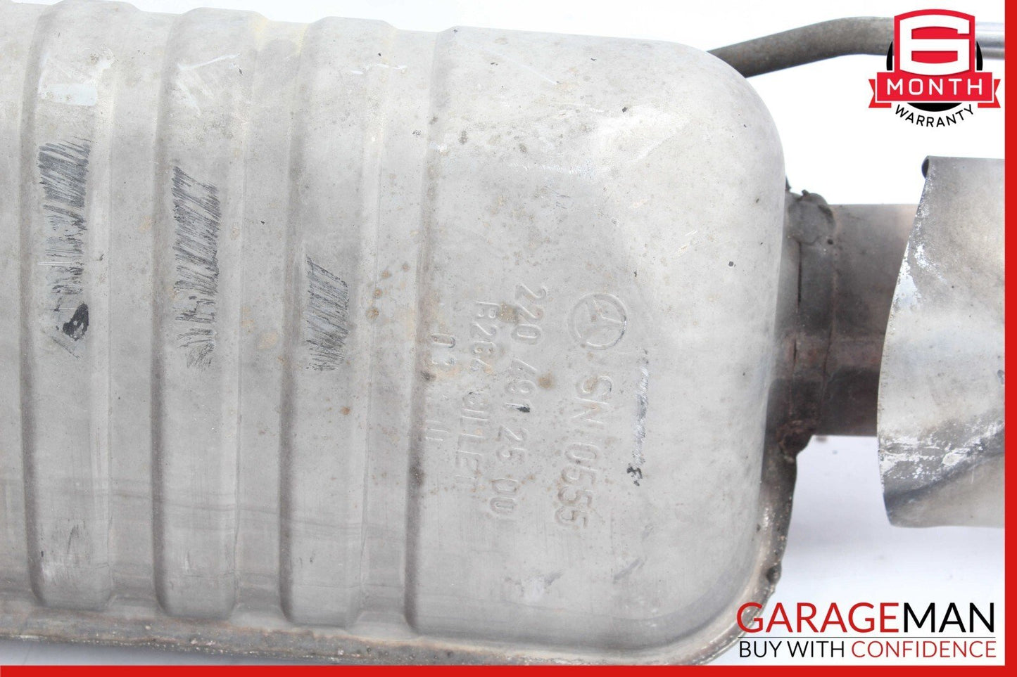 03-06 Mercedes W220 S600 CL600 Exhaust Muffler Quad Tips Left Side OEM