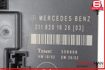 03-09 Mercedes W211 E500 E550 Rear Right Side Door Control Module Unit OEM