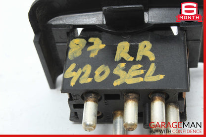 86-91 Mercedes W126 420SEL Rear Right Window Switch 1268206310 OEM