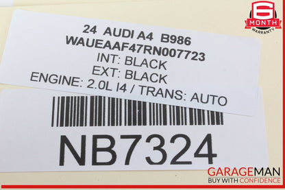 17-24 Audi A4 Upper Steering Column Cover Trim Panel Black 8W0953491 OEM