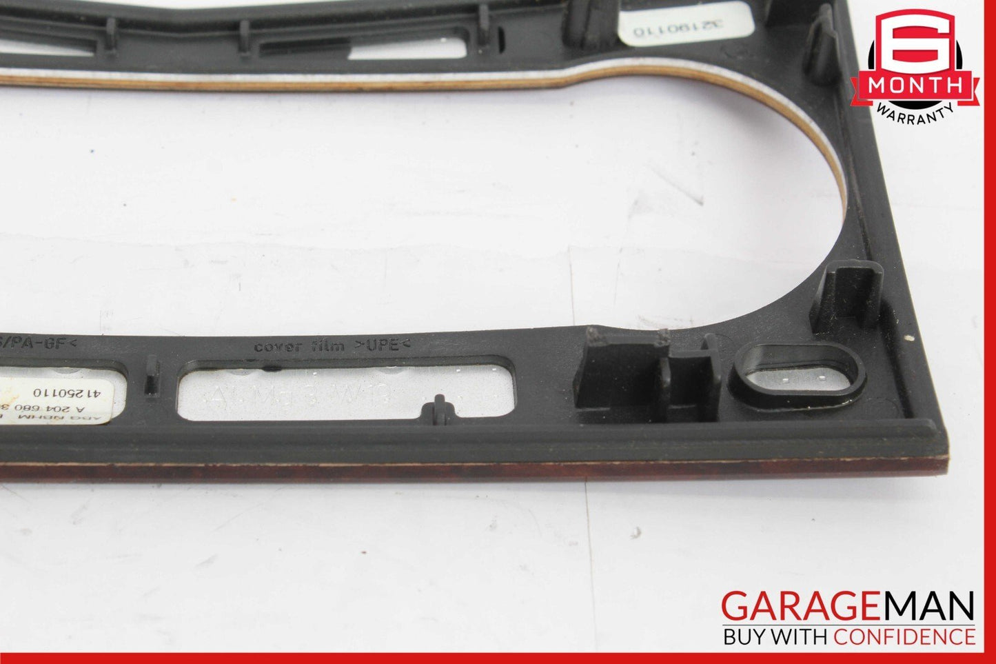 08-14 Mercedes W204 C300 A/C Climate Control Switch Trim Bezel Cover Wood OEM