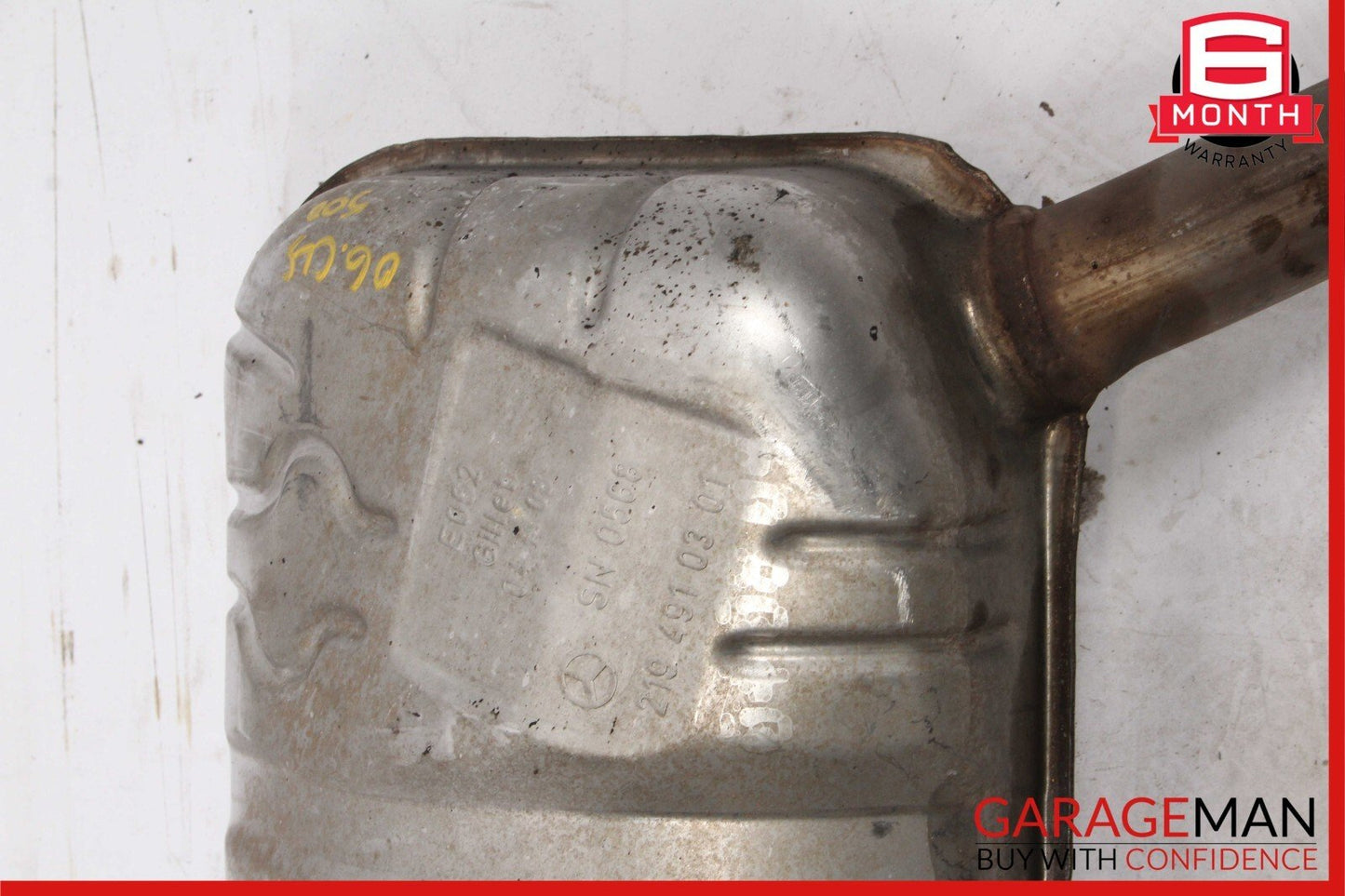 06-08 Mercedes W219 CLS500 CLS550 AMG Exhaust Muffler Right Passenger Side OEM