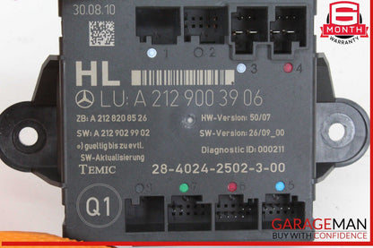 08-14 Mercedes W204 C300 Rear Left Driver Side Door Control Module Unit OEM
