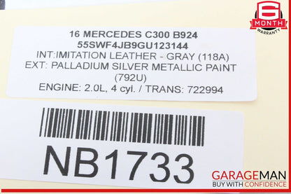 15-20 Mercedes W205 C300 C400 Front Right Passenger Side Lower Control Arm RWD
