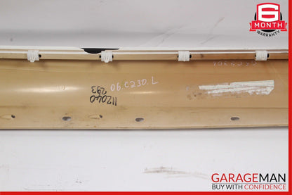 01-07 Mercedes W203 C240 C320 Left Side Skirt Rocker Moulding Panel White OEM