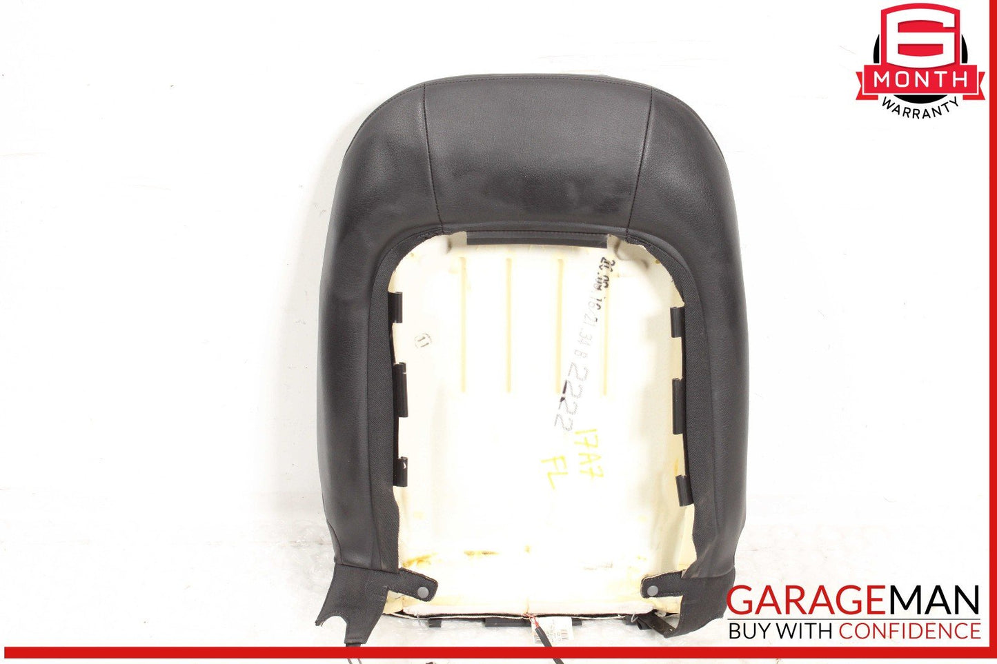 12-18 Audi A7 Front Left Driver Side Top Upper Seat Cushion Cover Black OEM