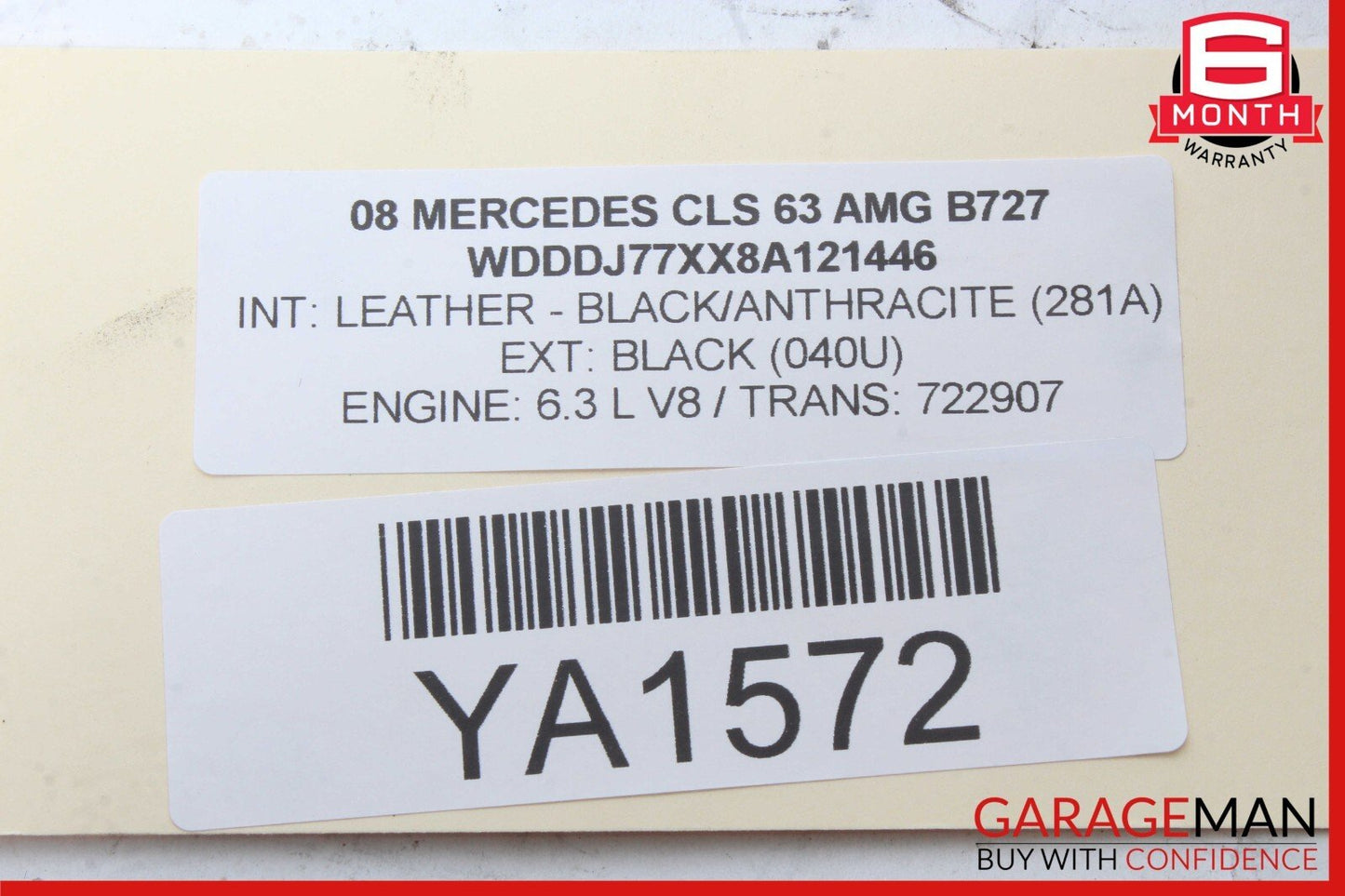 06-11 Mercedes W219 CLS63 AMG Rear Right Door Lock Latch Actuator Keyless Go OEM