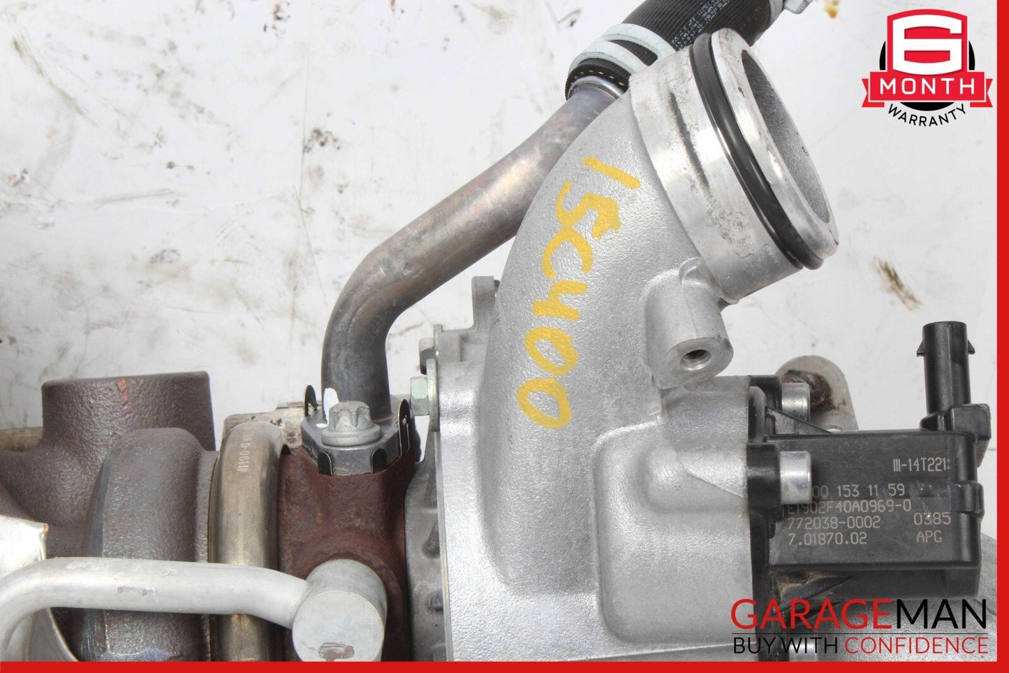 15-20 Mercedes W205 C400 E450 Left Side Turbocharger Turbo Charger Manifold OEM