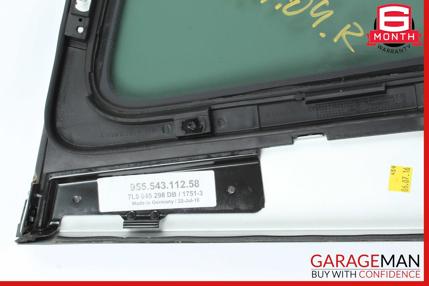 03-06 Porsche Cayenne 955 Rear Right Passenge Side Quarter Window Glass OEM