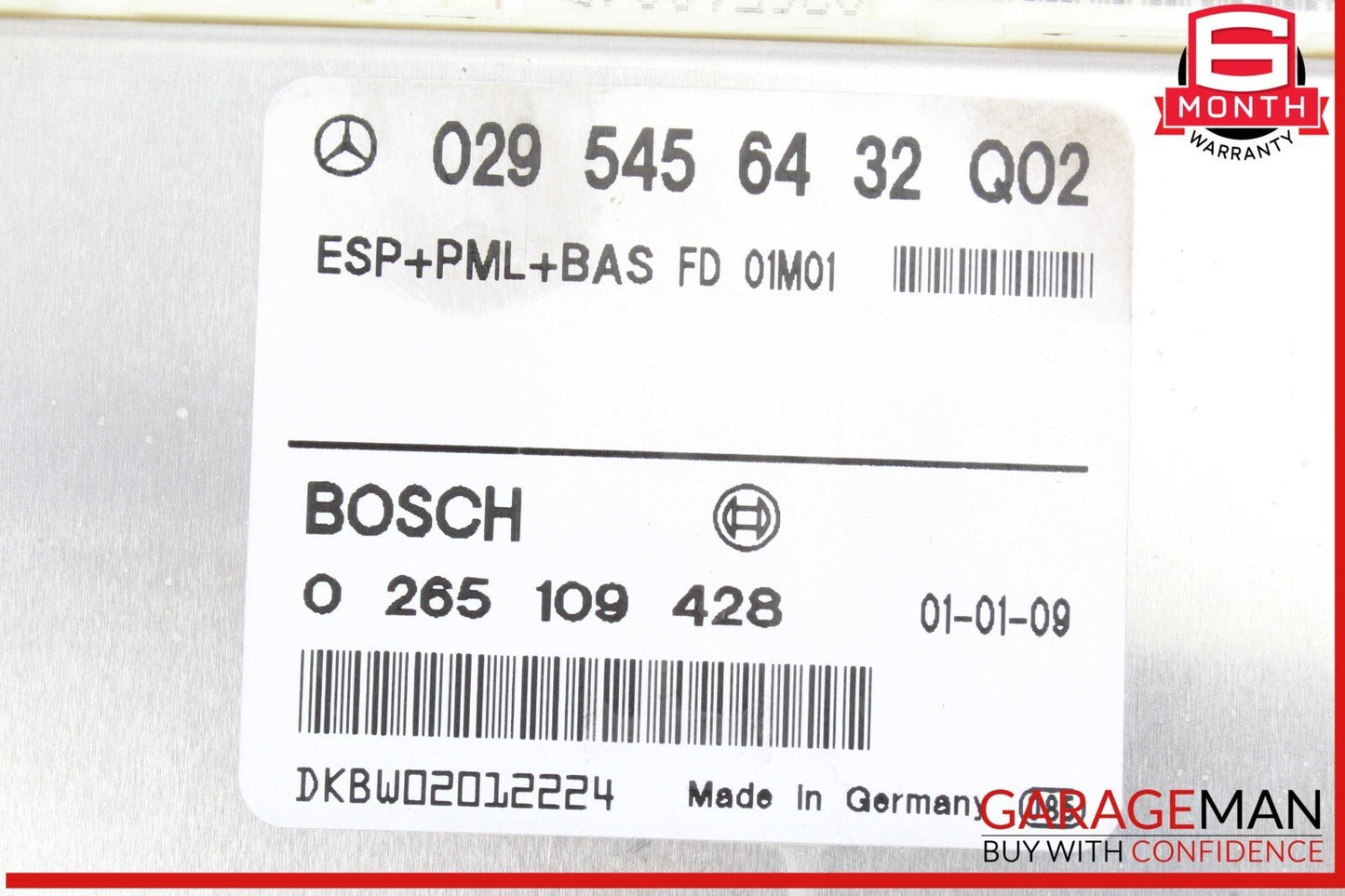 96-02 Mercedes W210 E320 4MATIC ABS ESP Electronic Stability Module Unit OEM