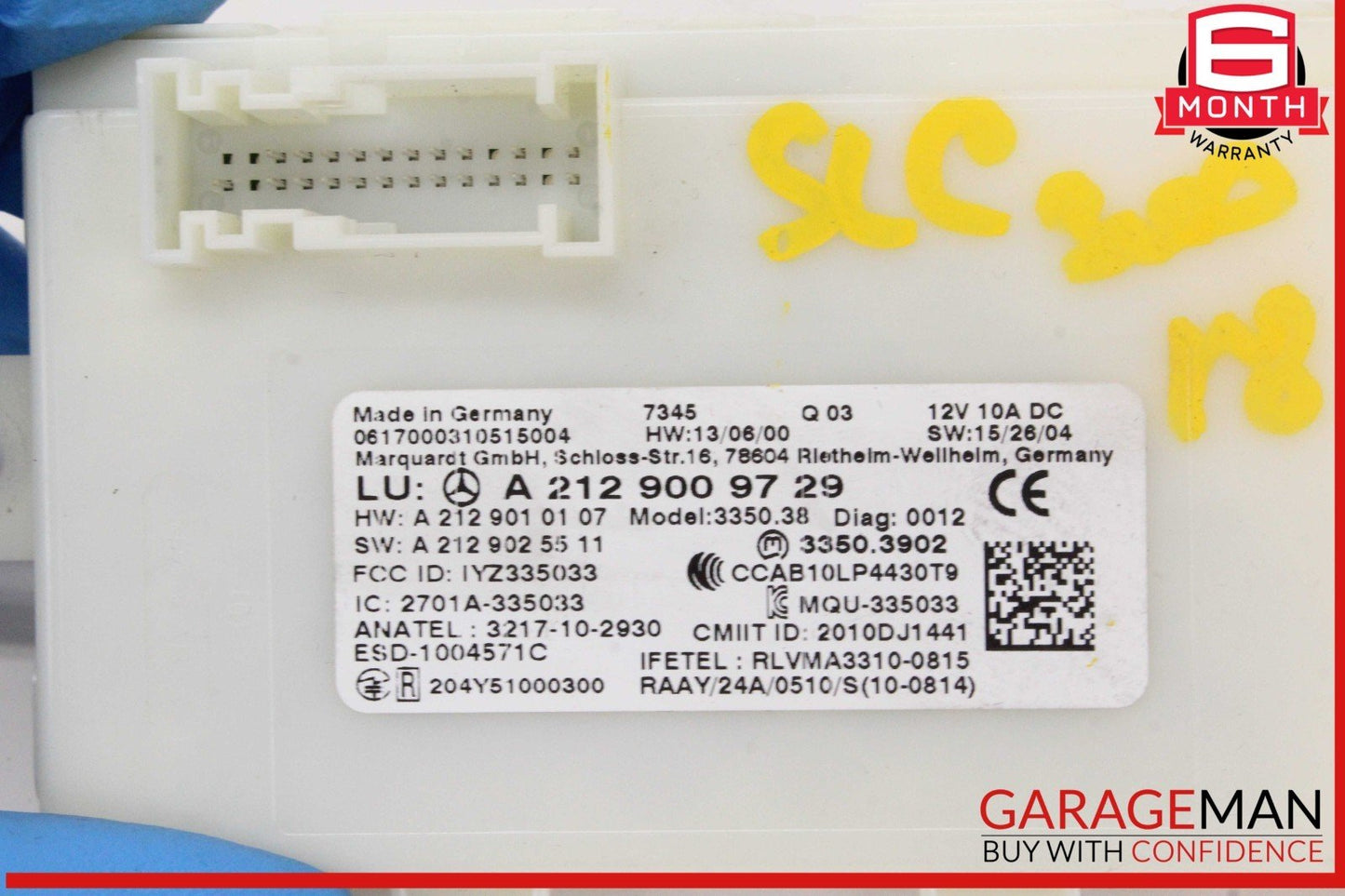 13-20 Mercedes R172 SLC300 CLA250 SL550 Keyless Go Entry Control Module OEM