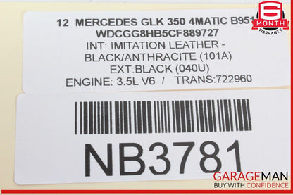 08-15 Mercedes X204 GLK350 4MATIC Panoramic Sunroof Sun Roof Motor Unit OEM