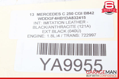 12-14 Mercedes W204 C250 AC A/C Climate Temperature Heater Switch Control Panel